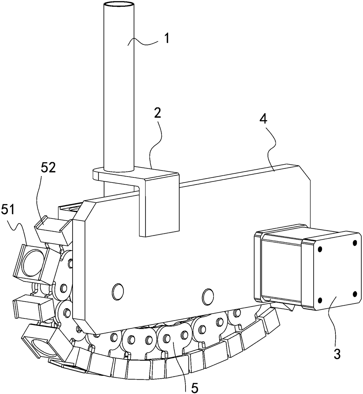 Chain-type gasket quantitative supply and assembly equipment