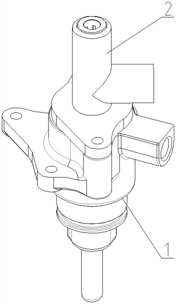 A locking mechanism for a P-speed hydraulic parking actuator of an automobile gearbox and reducer