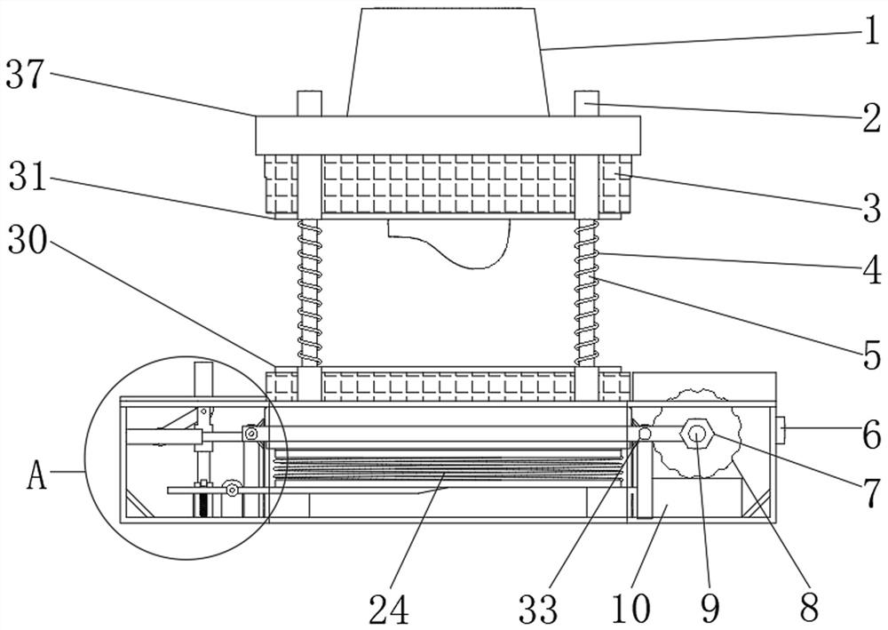 A hot plate mold for lamp manufacturing