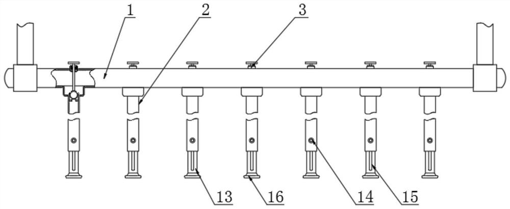 Agricultural vegetable rack dropper equipment