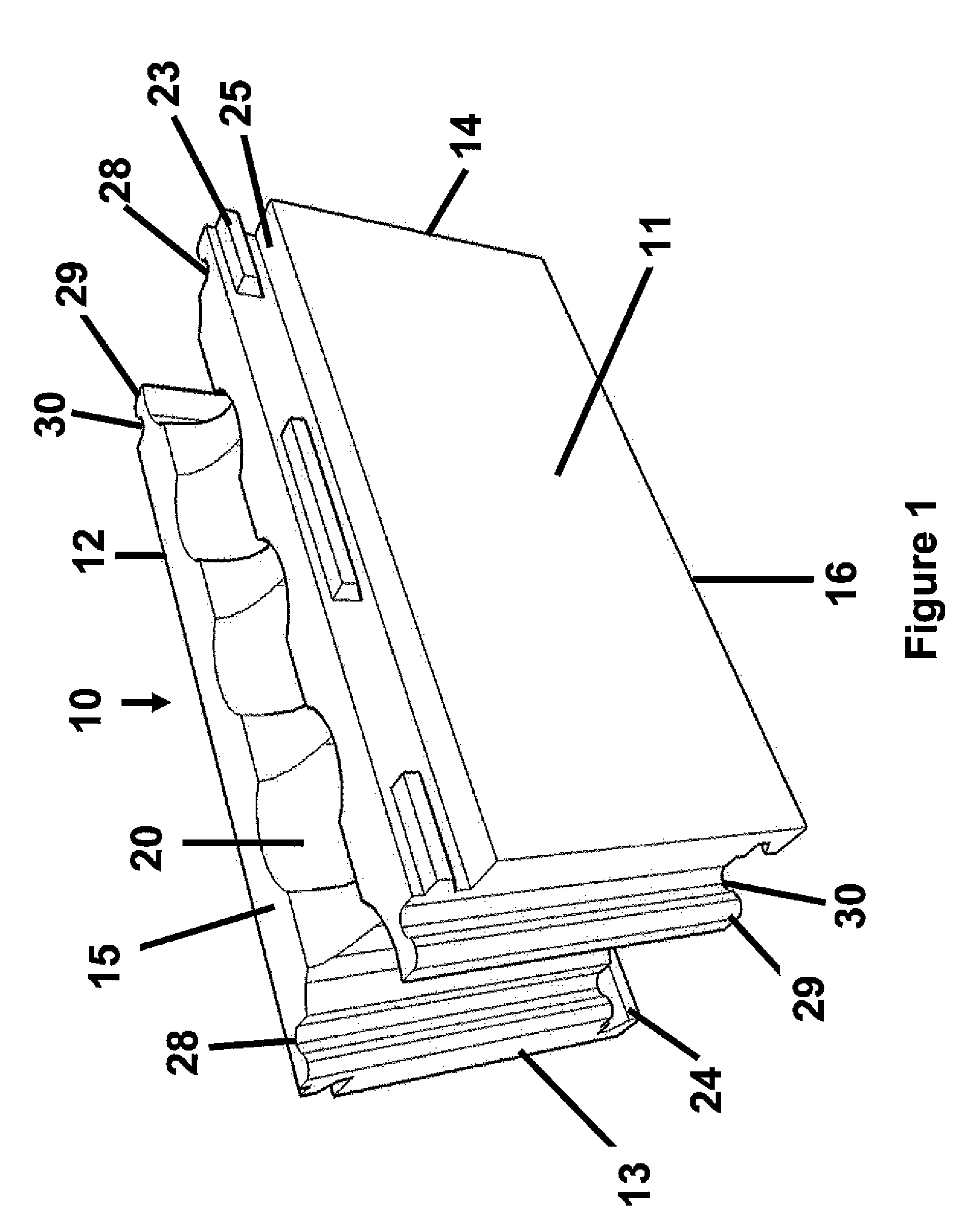 Unbonded non-masonry building block components