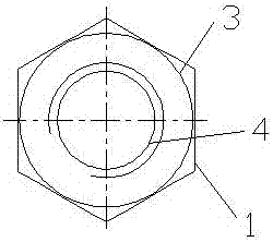 Lock nut and lock method of elastic lock nut for brake disc