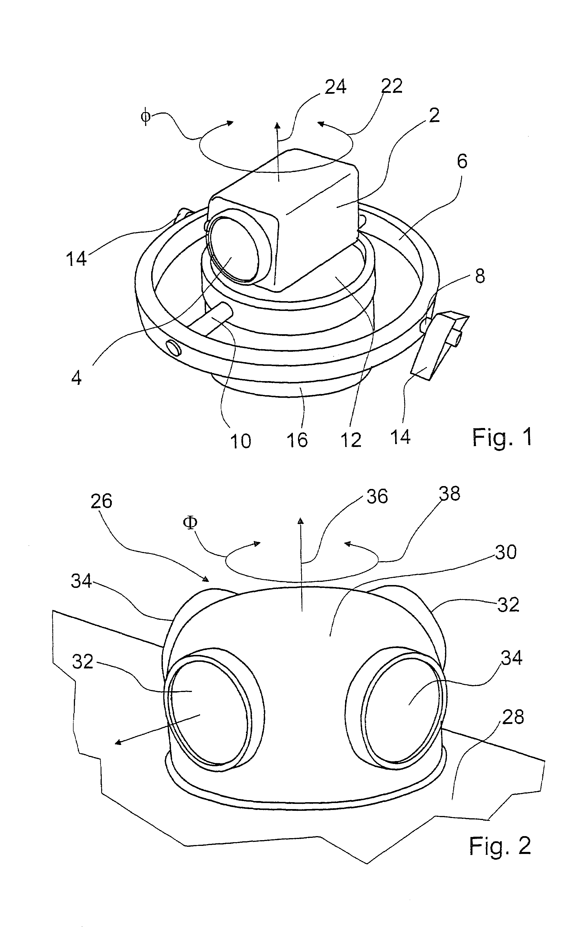 Aircraft fuselage element and method of taking a number of pictures