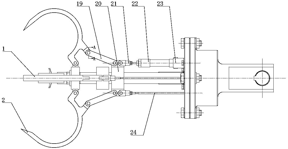 Apple picking robot hand structure