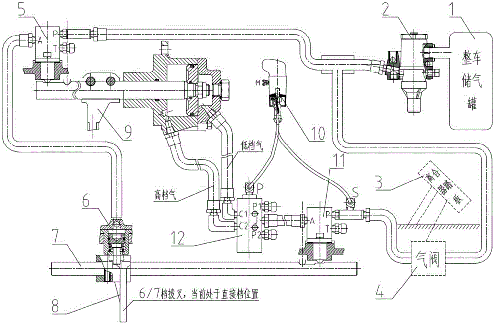 Mining vehicle transmission control system