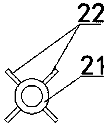 Anchoring system of fishbone-shaped basalt fiber