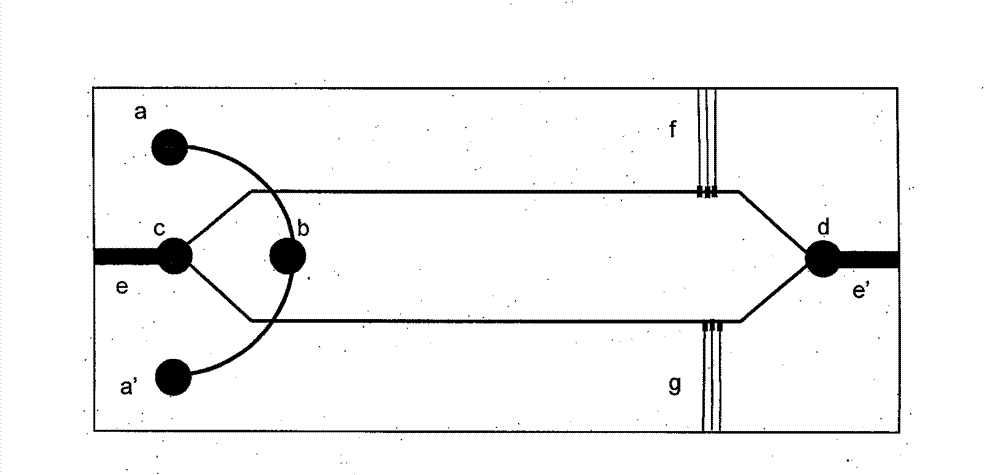 Micro-fluidic composite chip with symmetric micro-channel structure and integrated non-contact conductivity detection