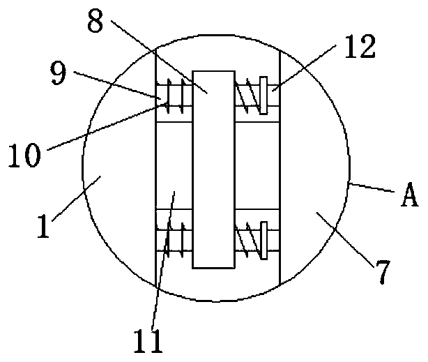 Plate wall fixing device and fixing method for building