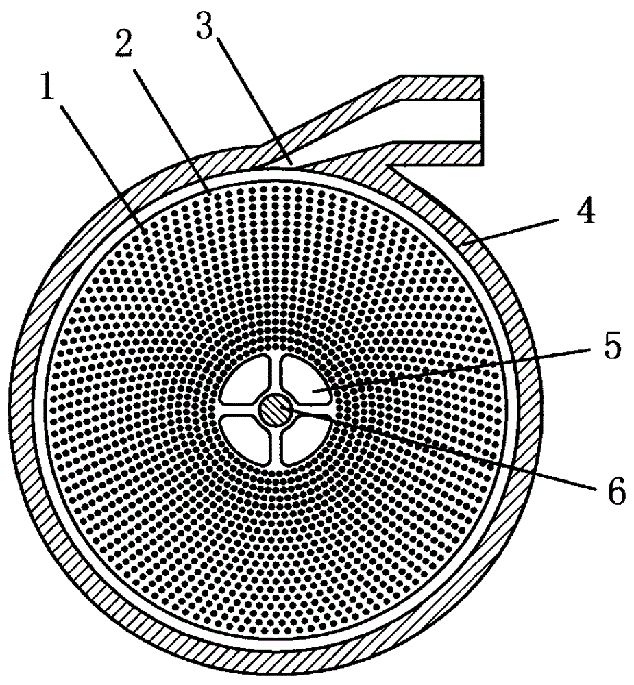 Penetrating type worm wheel