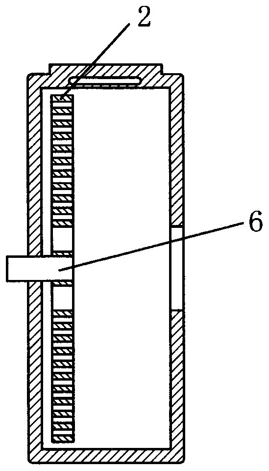 Penetrating type worm wheel