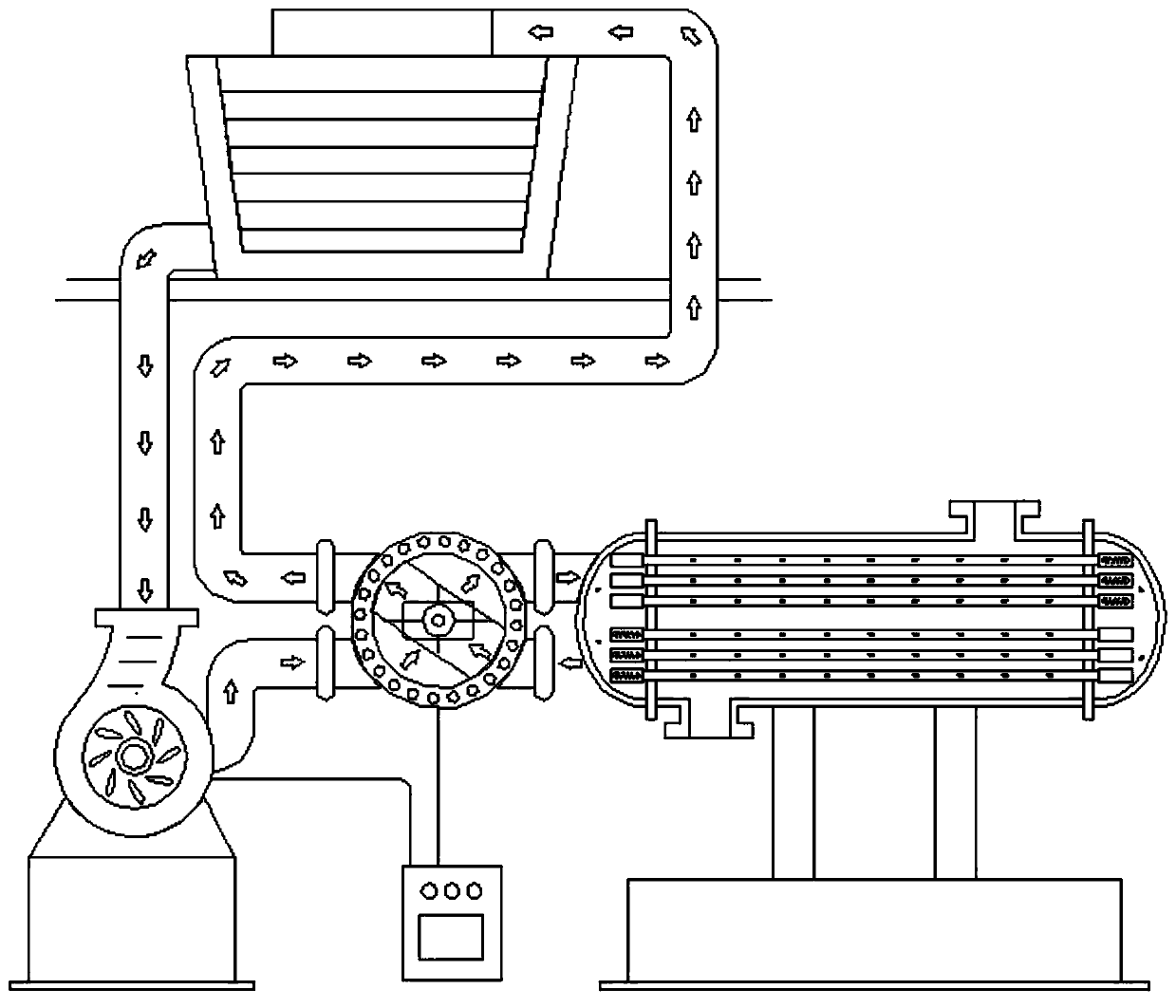 Brush-type online cleaning system device