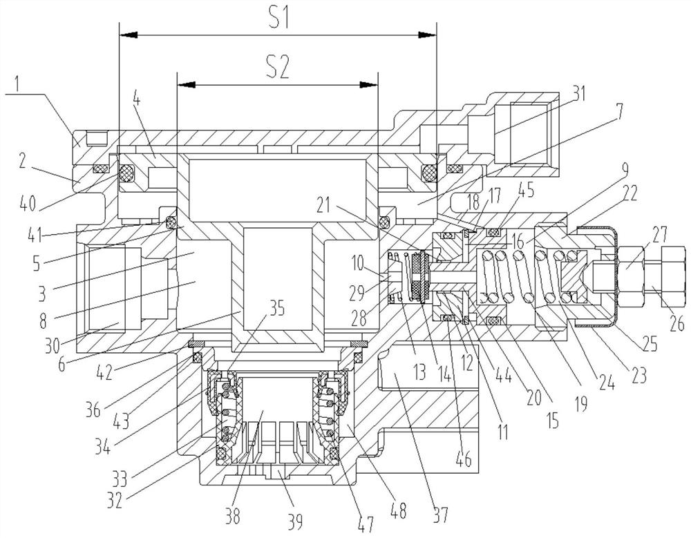 Pressure regulating type relay valve