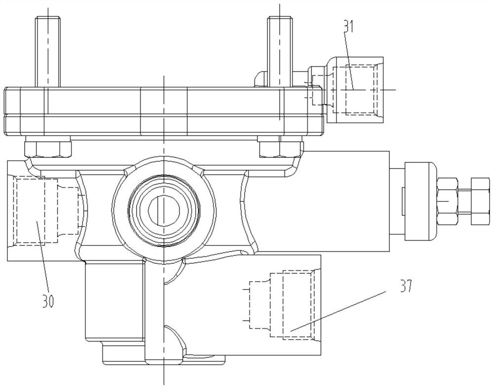 Pressure regulating type relay valve