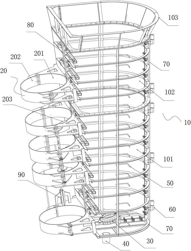 A method and device for maintaining and replacing crude oil standpipes on an offshore platform