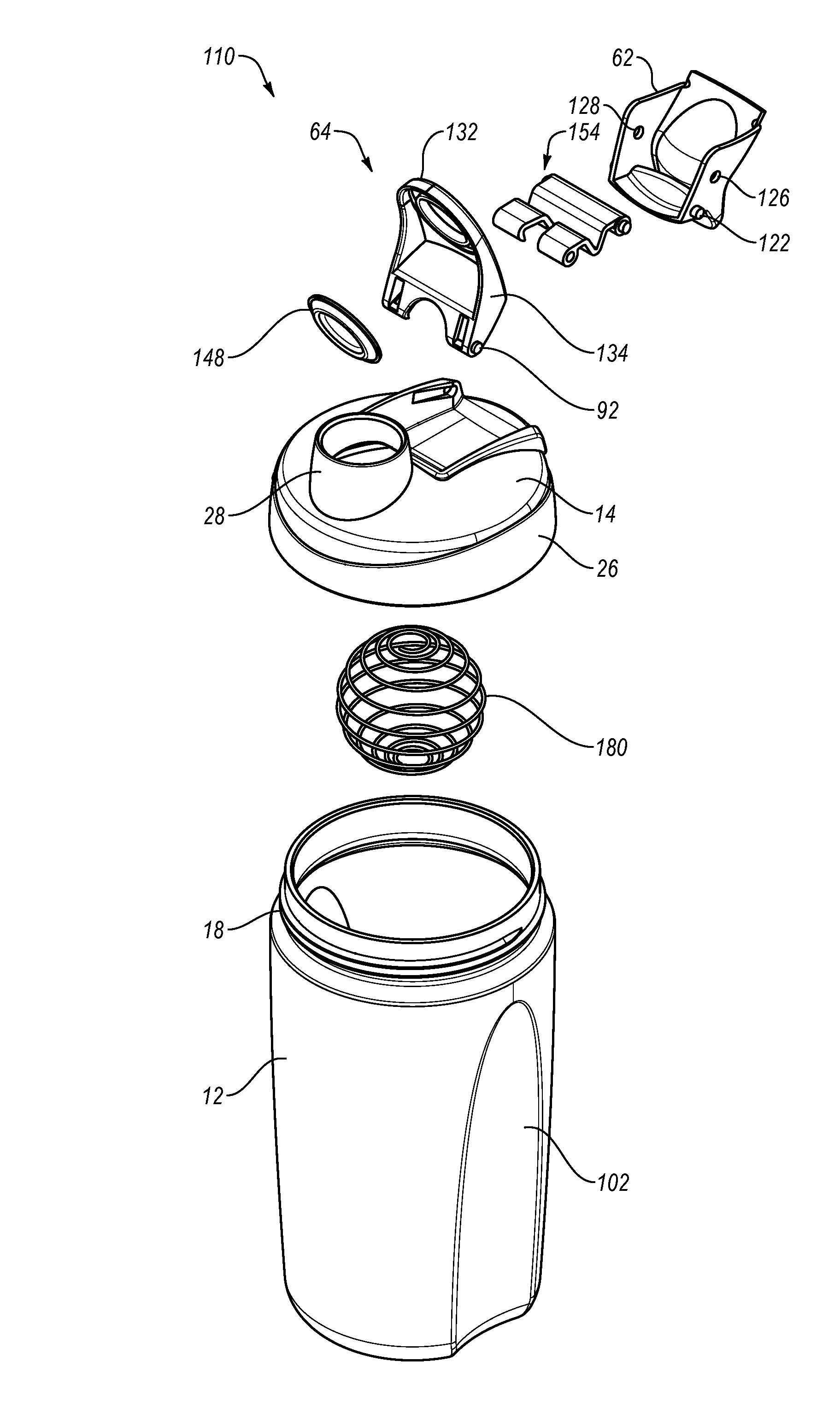 Closure for an opening in a lid