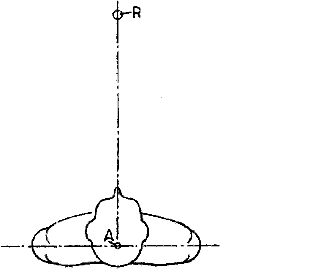 Production of an ophthalmic member adapted for central and peripheral vision