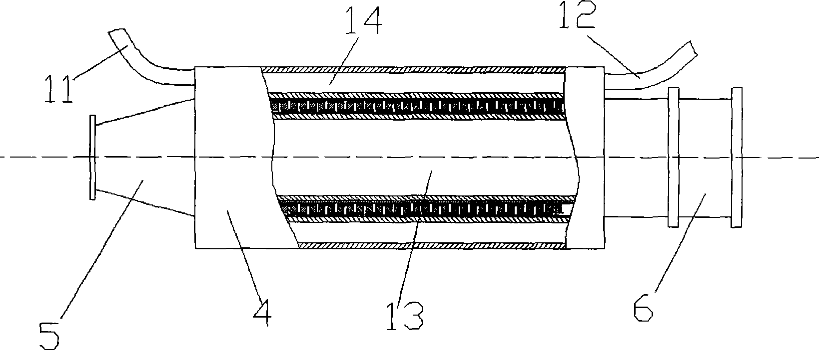 Residue heat temperature difference electricity conversion power generation system for internal combustion engine