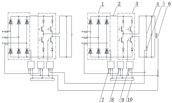 All-solid state same-frequency and same-phase output variable-frequency double power source