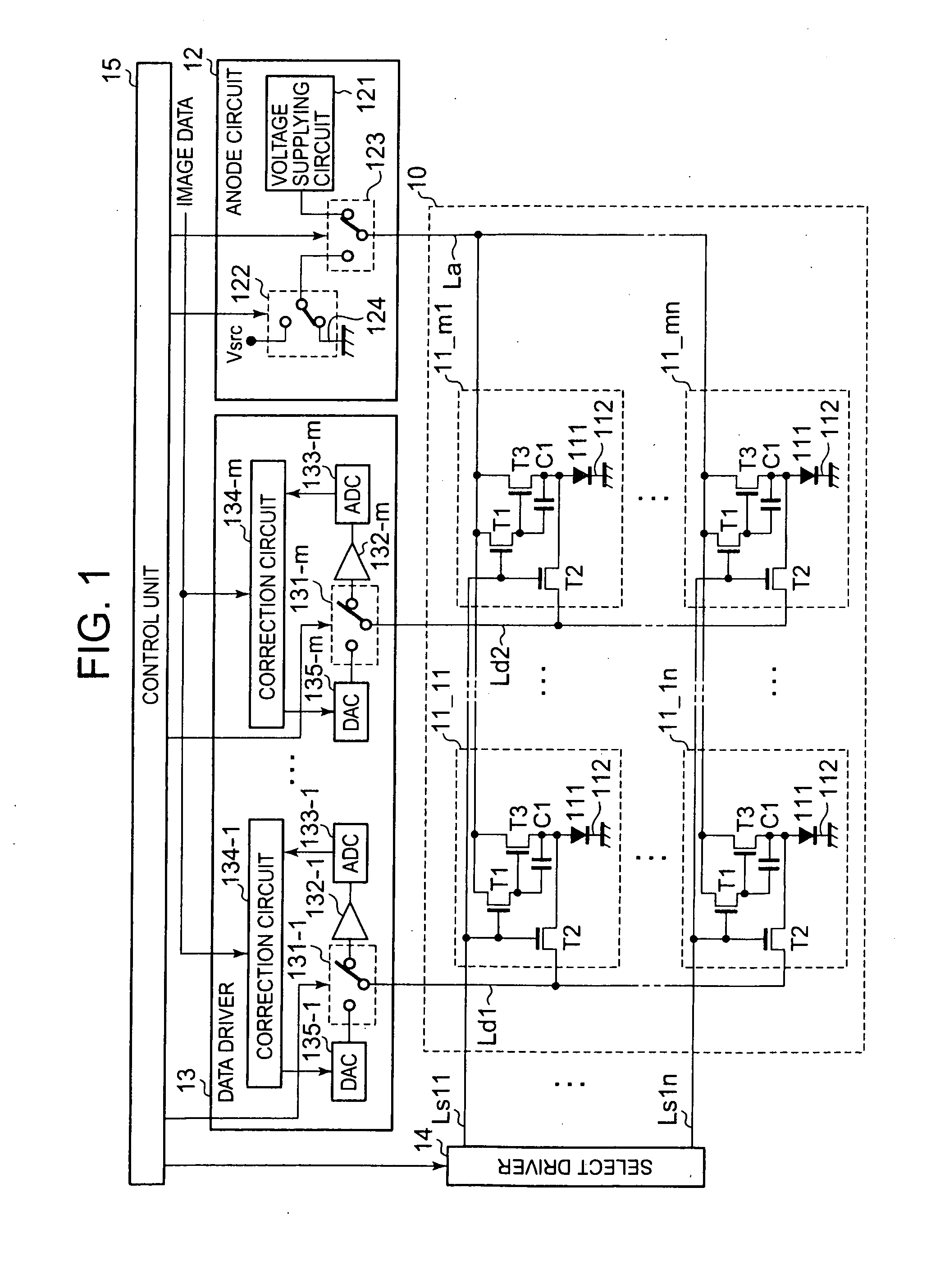 Light-emitting device, display device, and method for controlling driving of the light-emitting device