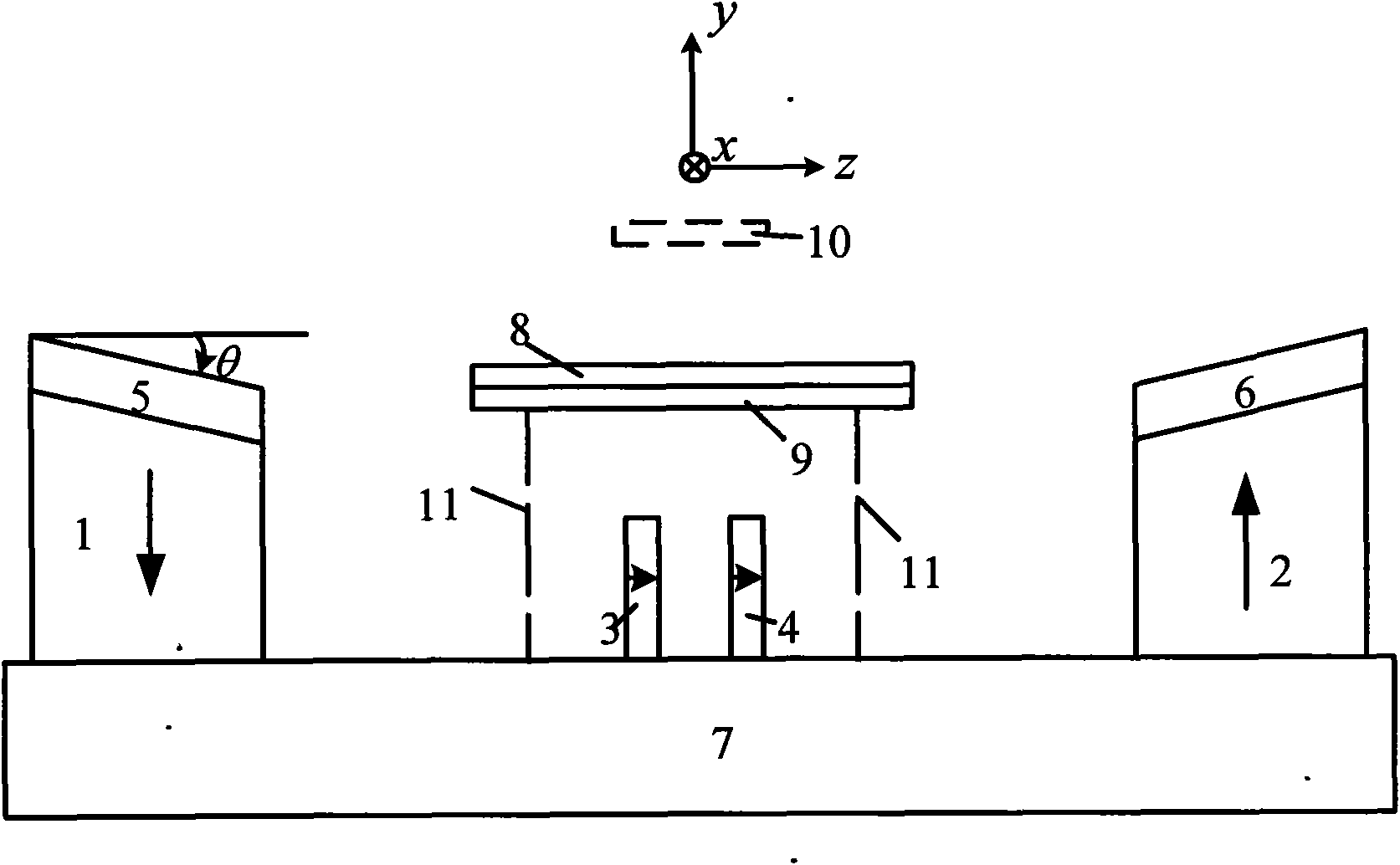 Medical magnetic resonance imager monohedral magnet device