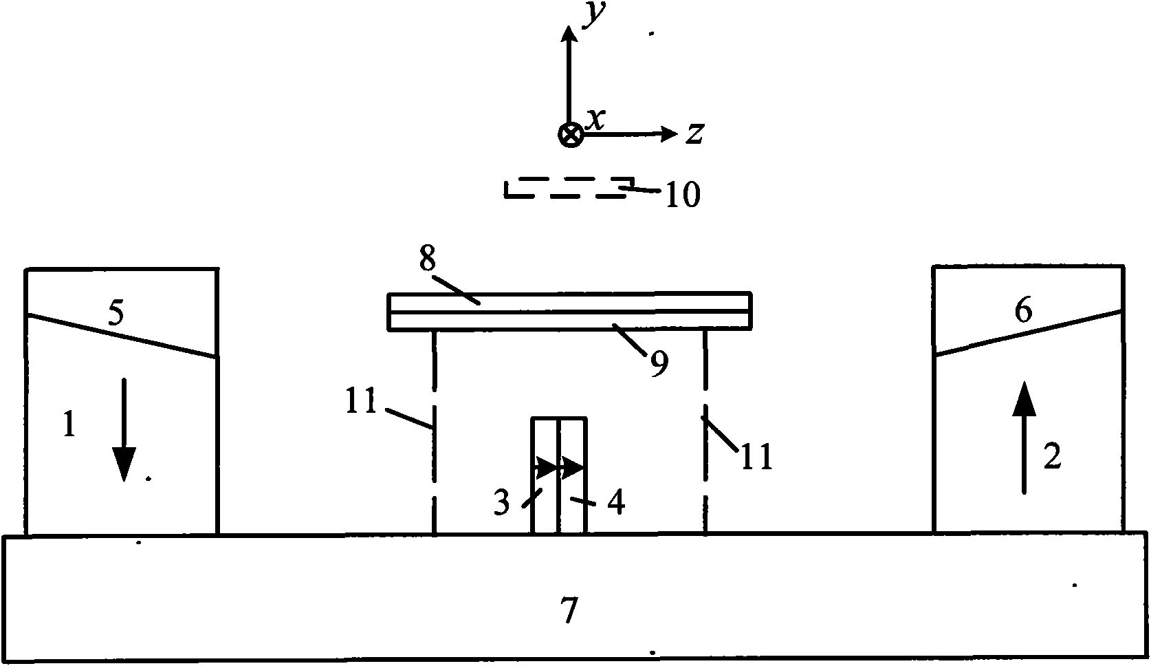 Medical magnetic resonance imager monohedral magnet device