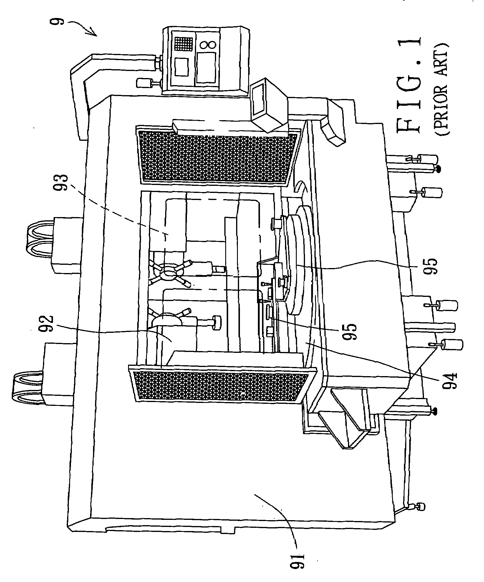 Fixing mechanism of a lathe