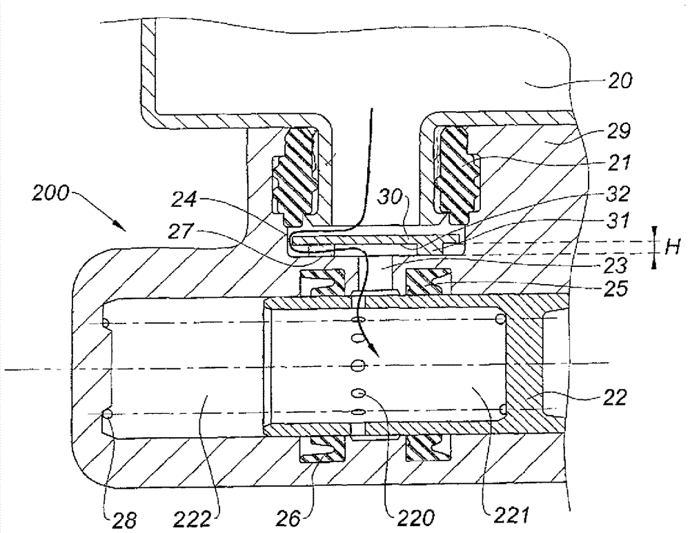 Master cylinder with flow restriction system