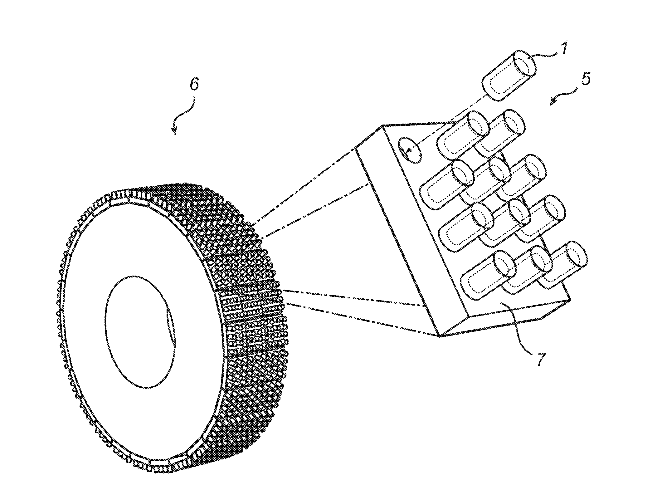 Bimaterial elongated insert member for a grinding roll