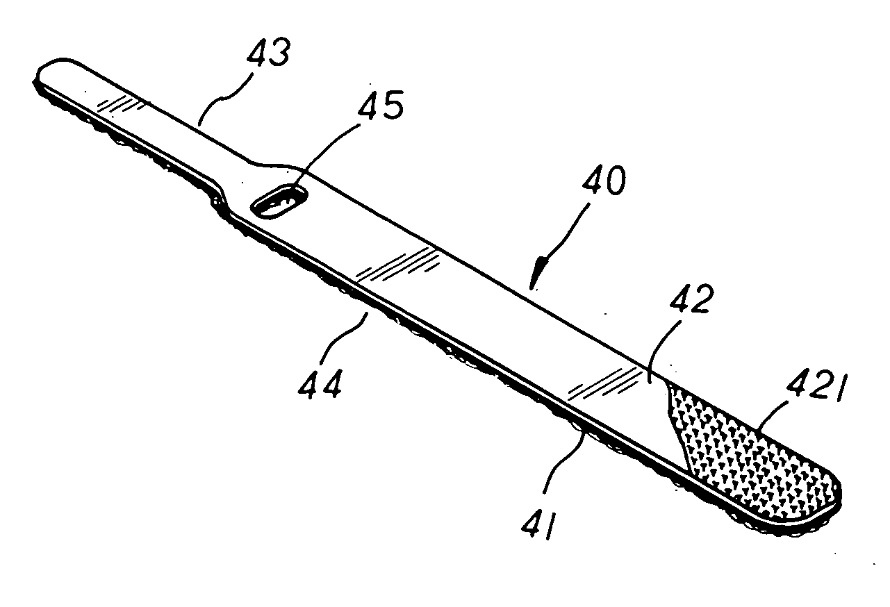 Cable binding band structure