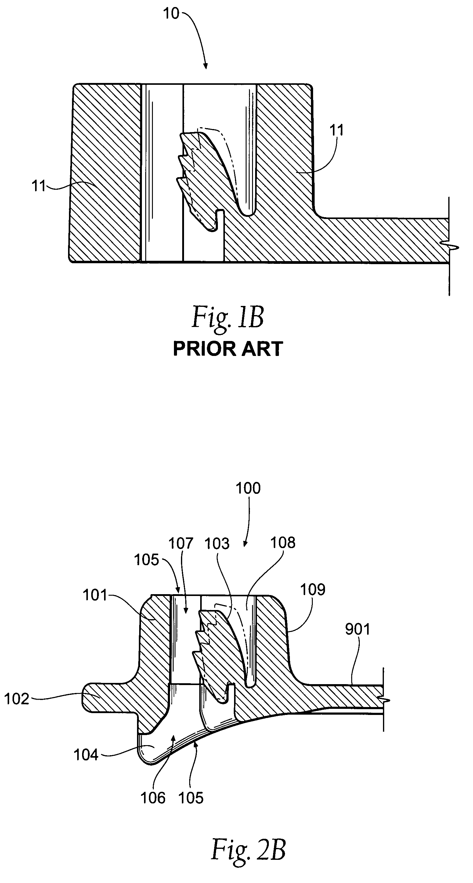 Element of a cable tie strap