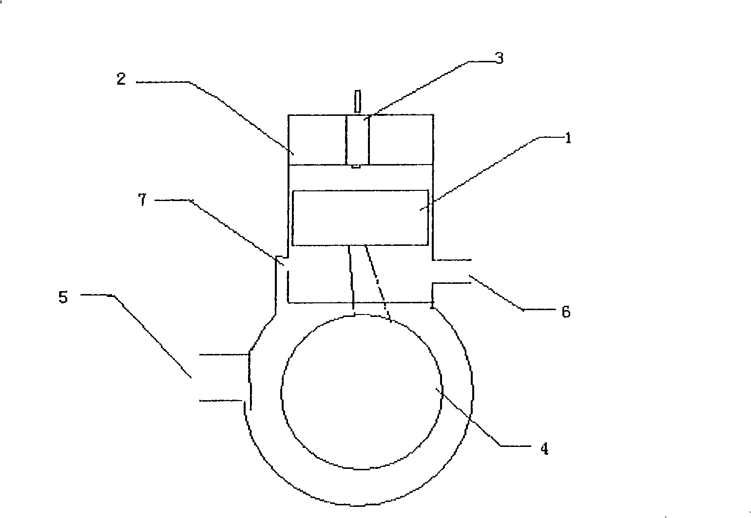 Oxygen-entering type two cycle engine