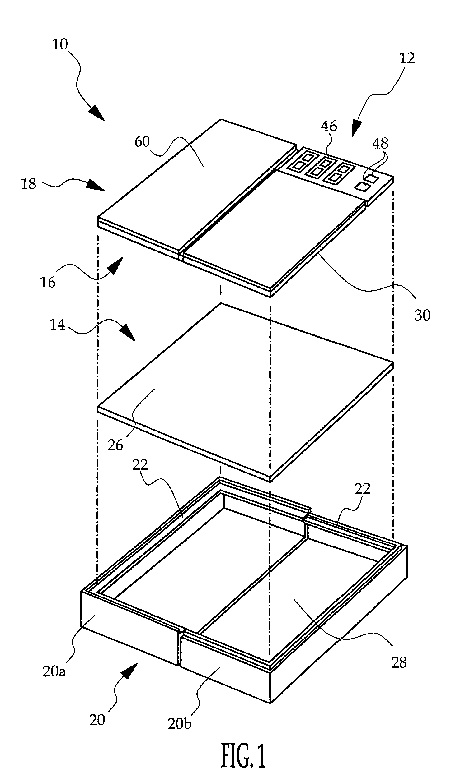 Folding digital scale