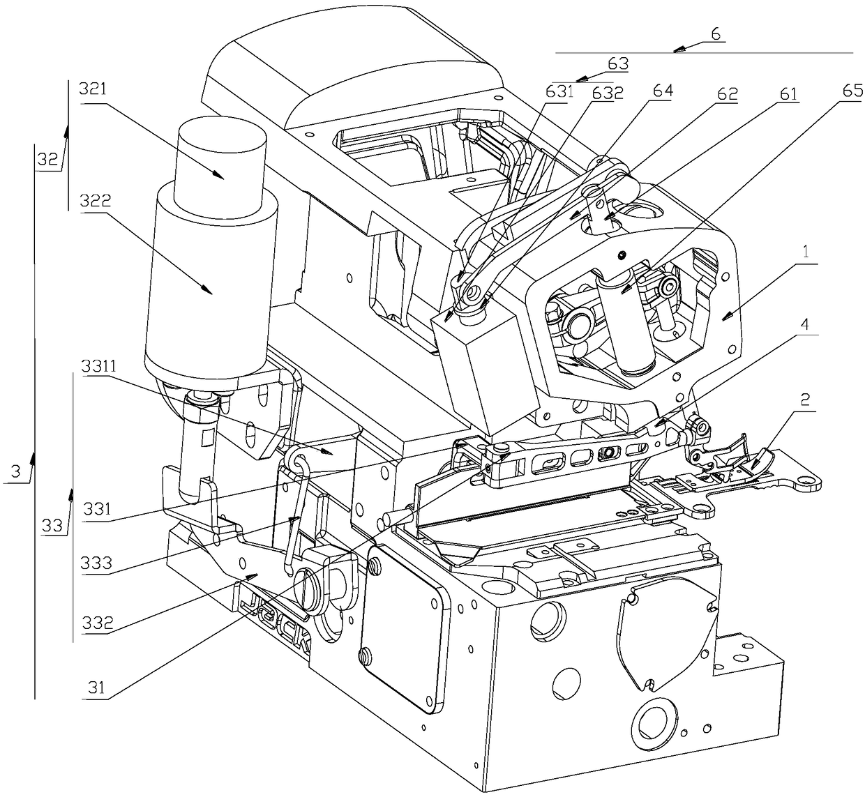 Presser foot mechanism for sewing machine and sewing machine