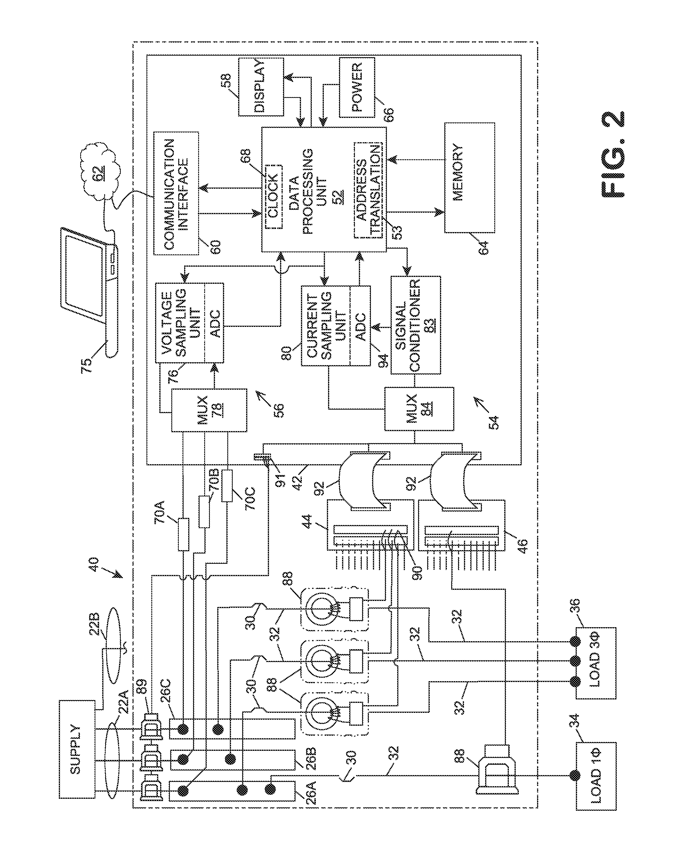 Power meter with automatic configuration