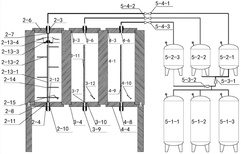 Constant-pressure grouting-water supply pneumatic combined servo control system for test