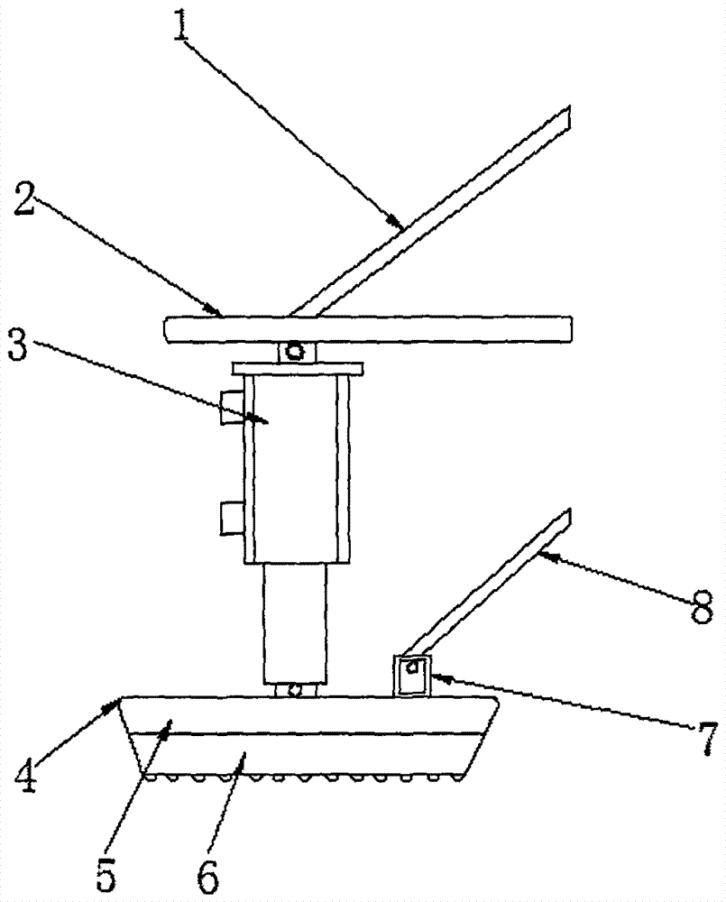 Aircraft landing dragging-type device