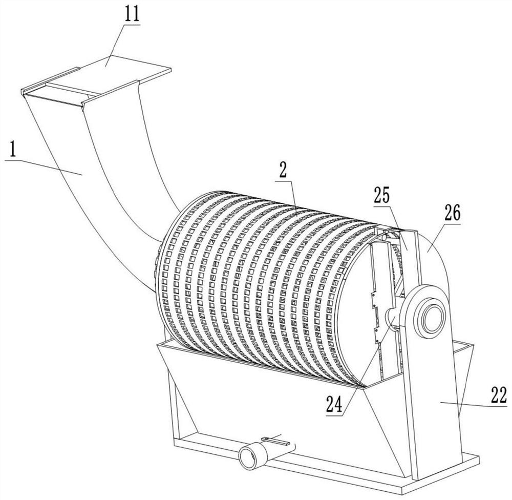 Drum-type biochemical decomposition stirrer