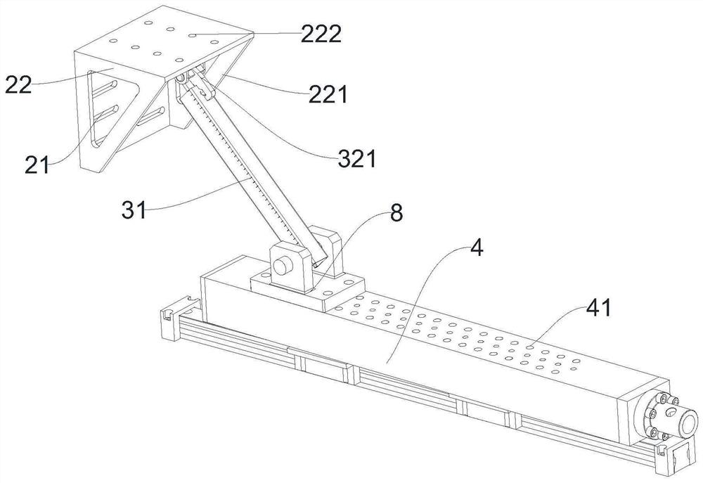 Anti-seismic performance testing equipment and method for anti-seismic support hanger component and inclined strut assembly