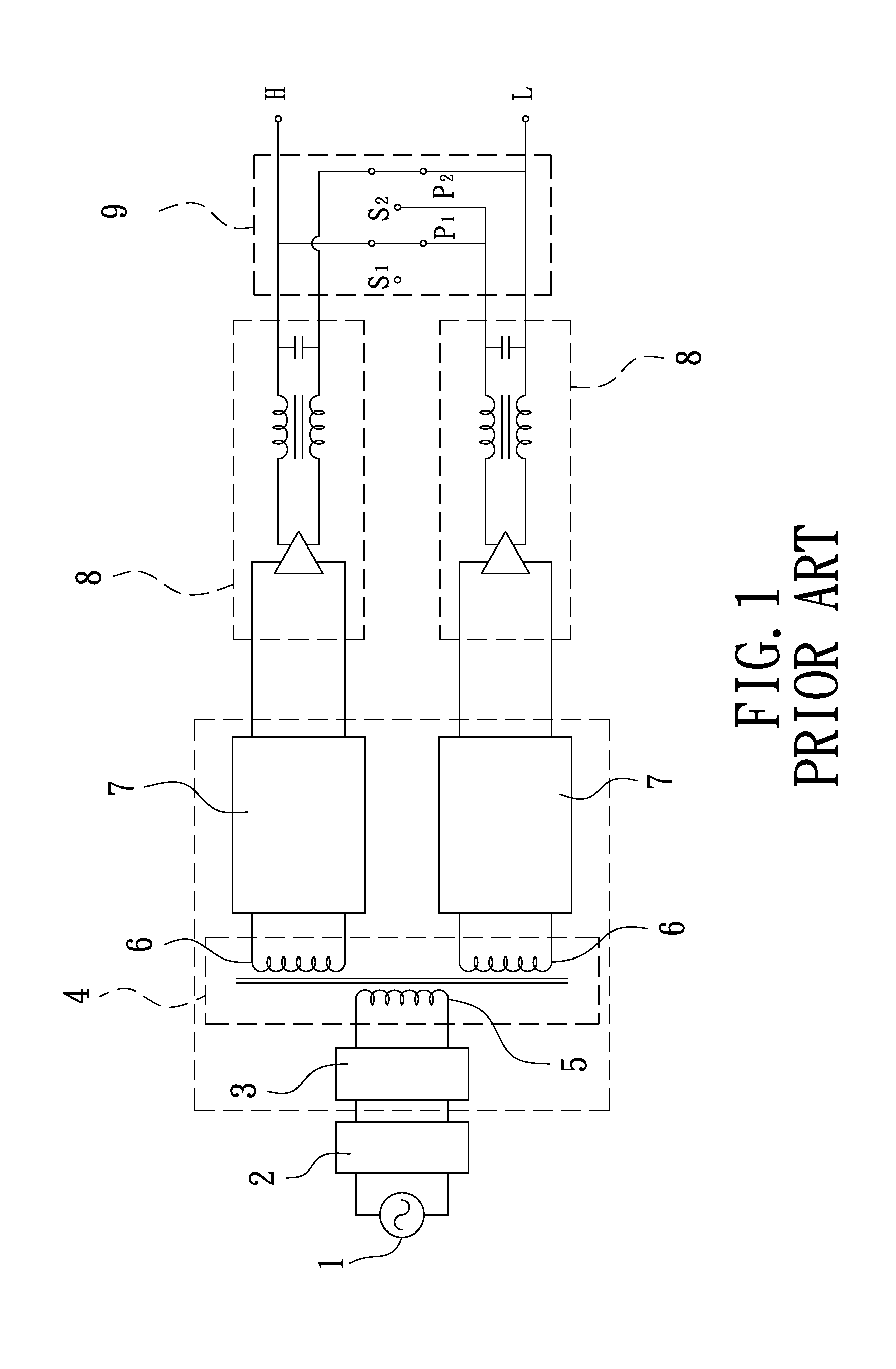 Power circuit of ac power supply