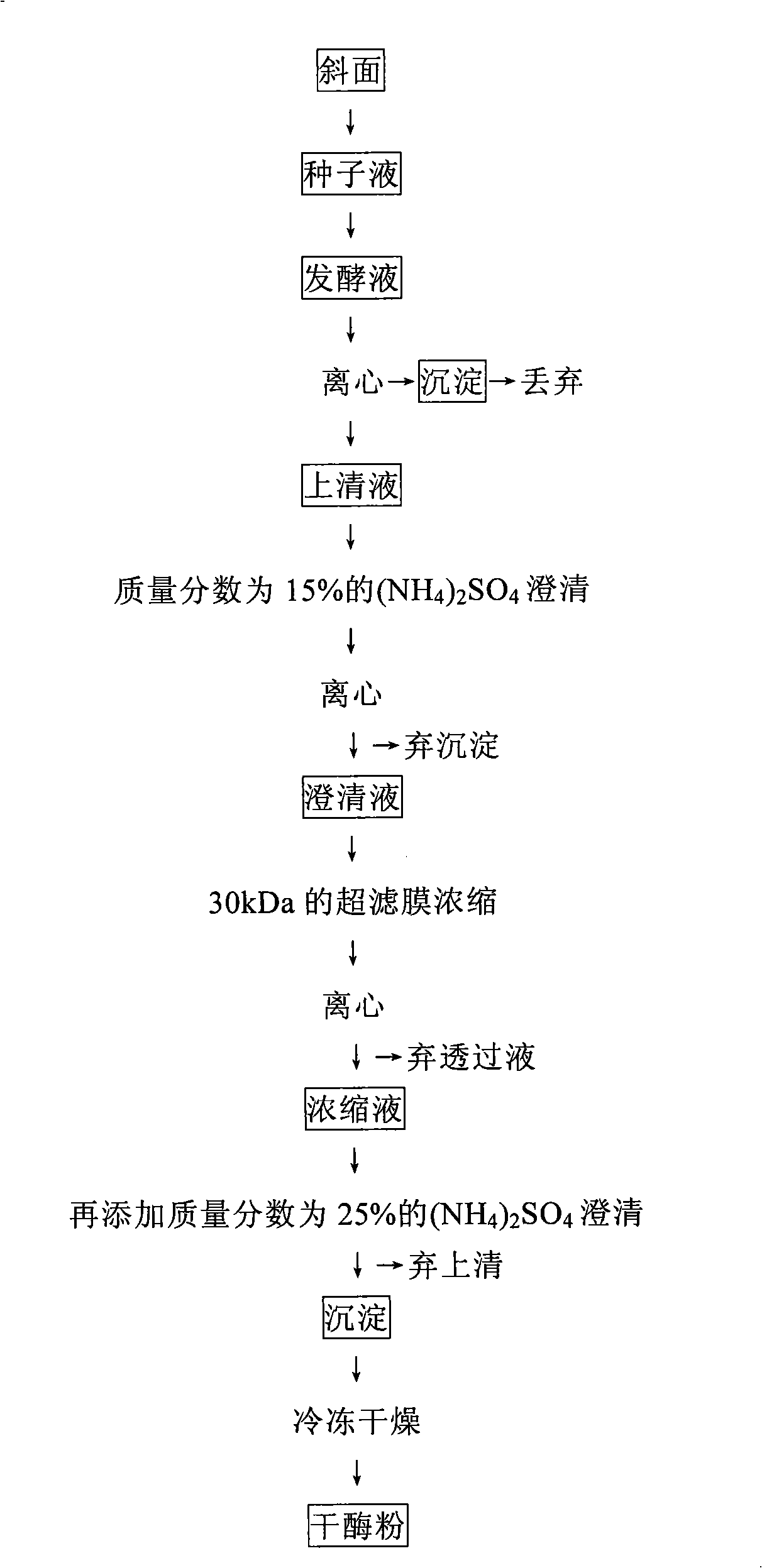 Fermentation preparation and extraction method for bacillus subtilis debitterized aminopeptidase