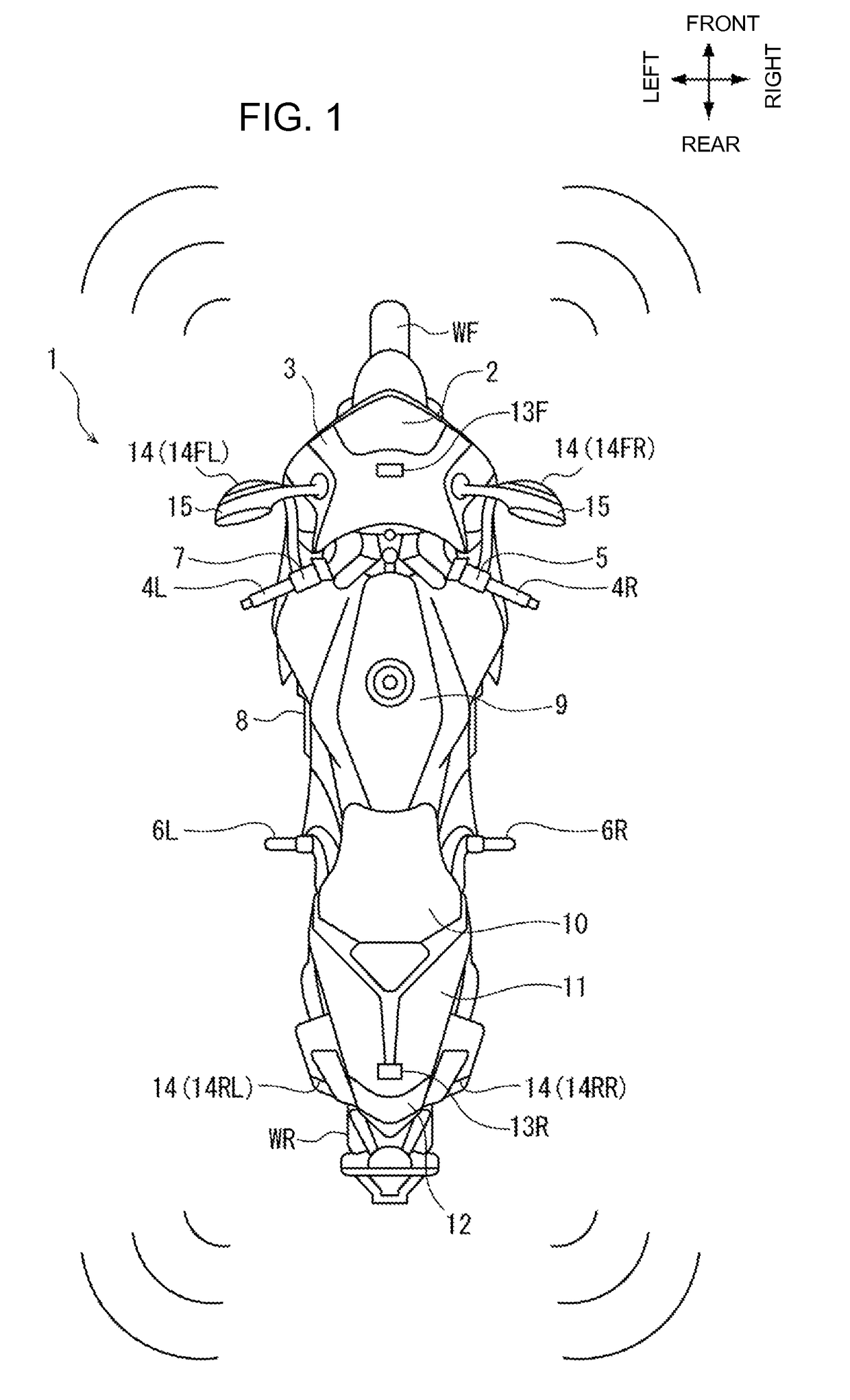 Approach notification device of straddle type vehicle