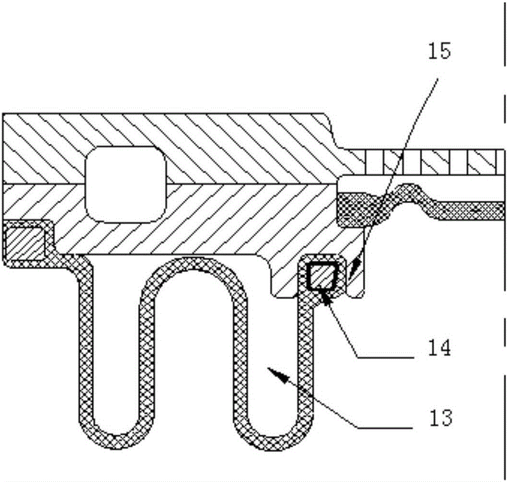 Decoupling film rigidity-variable semi-active suspension