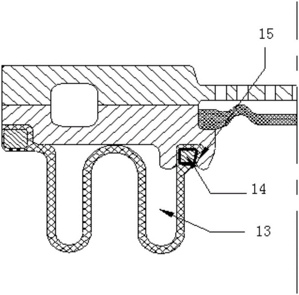 Decoupling film rigidity-variable semi-active suspension