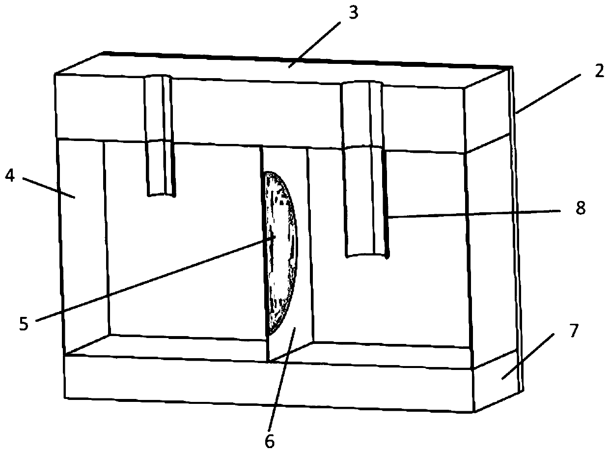 Receiving transducer with adjustable working frequency