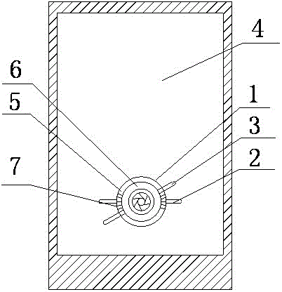 A system for correcting the position deflection angle of an intelligent terminal