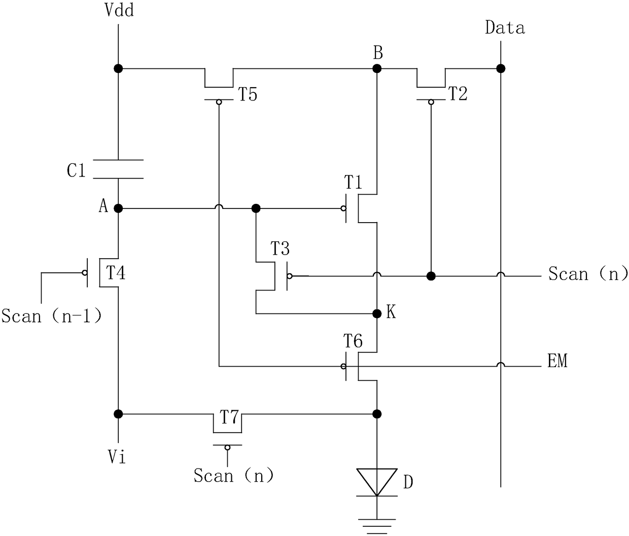 AMOLED pixel repairing method