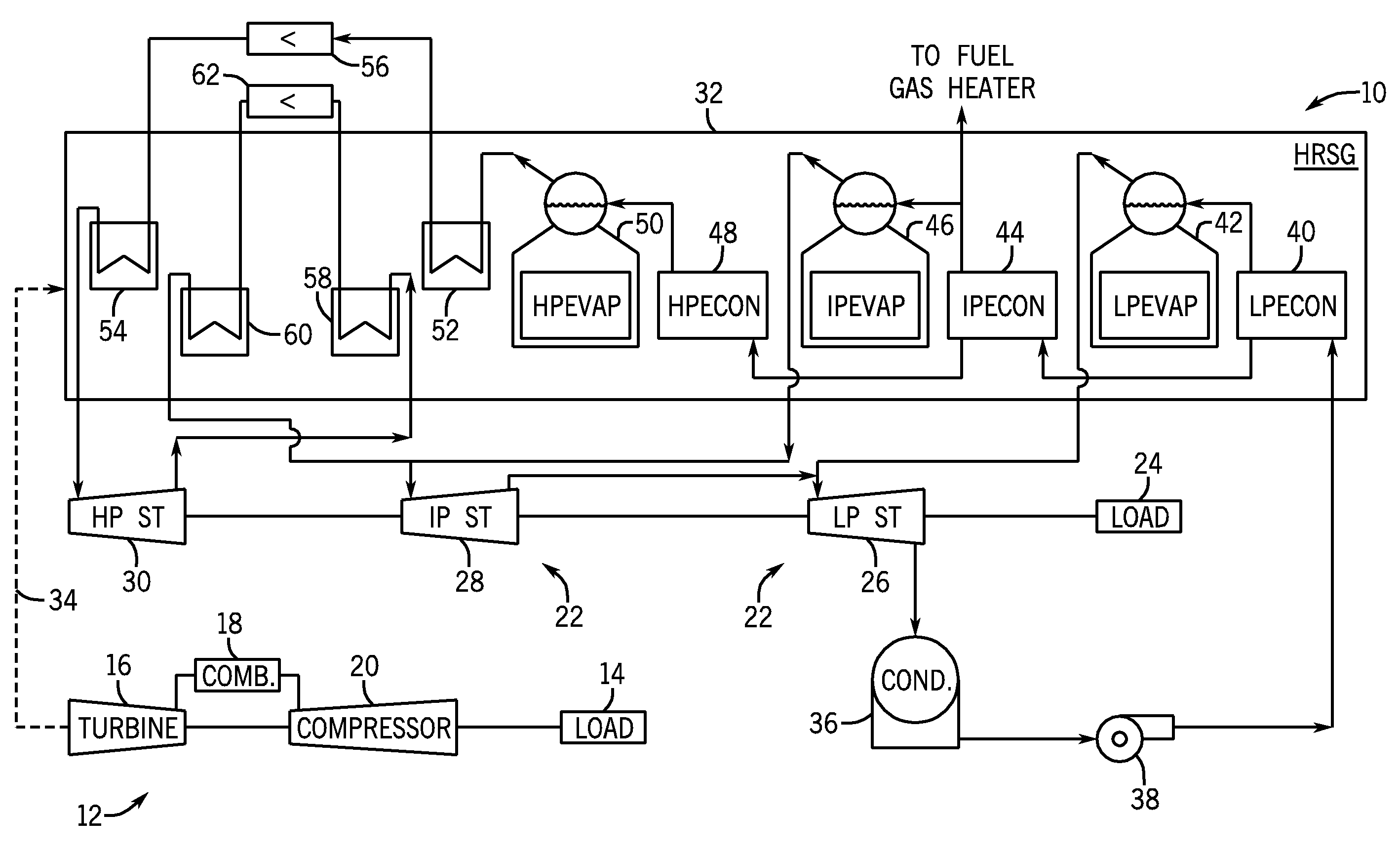 Apparatus for steam attemperation using fuel gas heater water discharge to reduce feedwater pump size