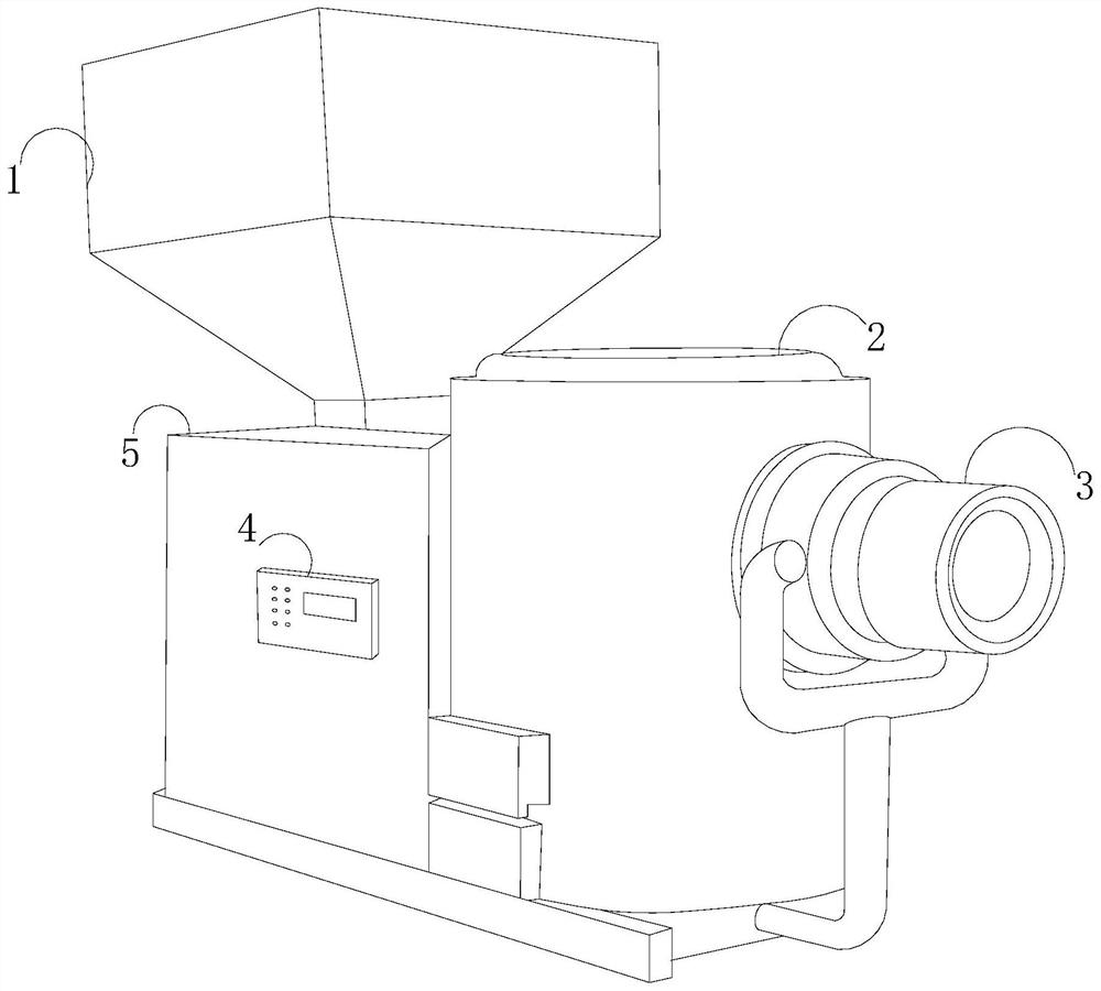 Spiral heat accumulating type gas electronic waste pyrolysis system