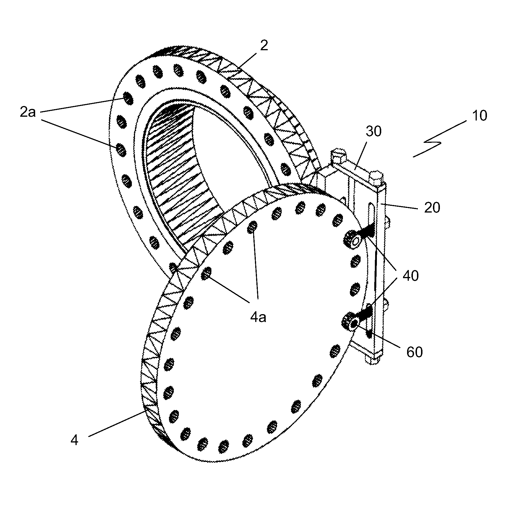 Portable manway cover hinge device