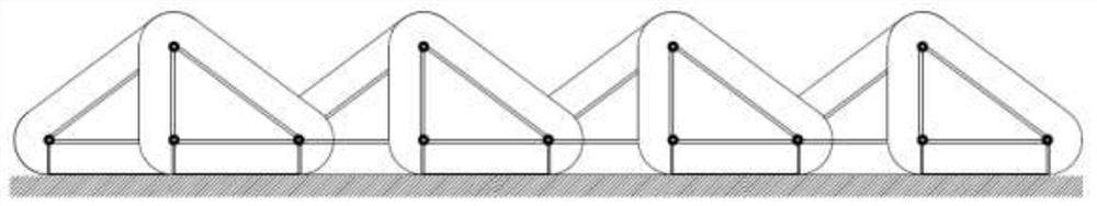 Connecting structure of platform single bodies of independent space framework system and building facade